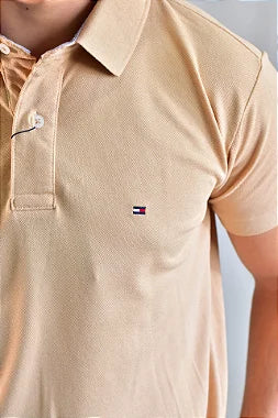 Camisa Gola Polo TH Masculina Coupe Sur Ivy - Cáqui