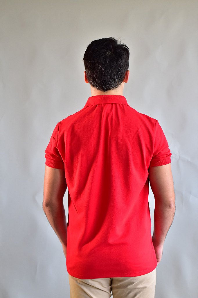 Camisa Gola Polo Masculina LCT – Vermelha