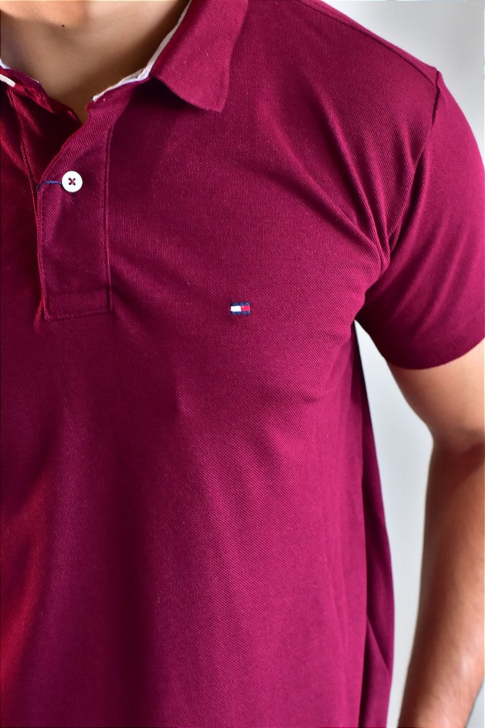 Camisa Gola Polo TH Masculina Coupe Sur Ivy - Bordô
