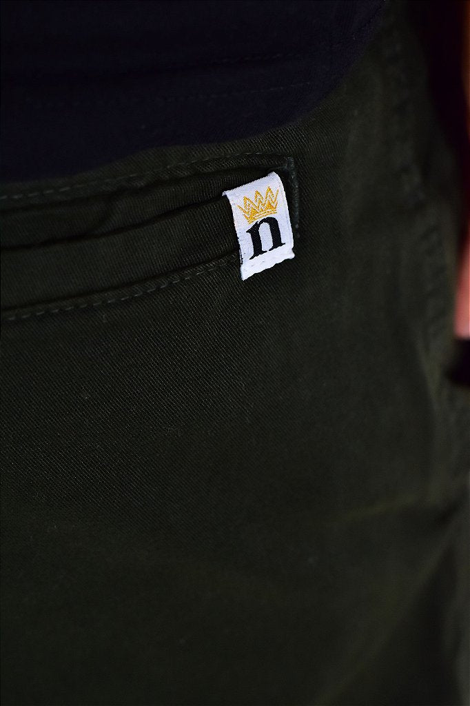 Bermuda Masculina Sarja Nobre Men - Verde Musgo