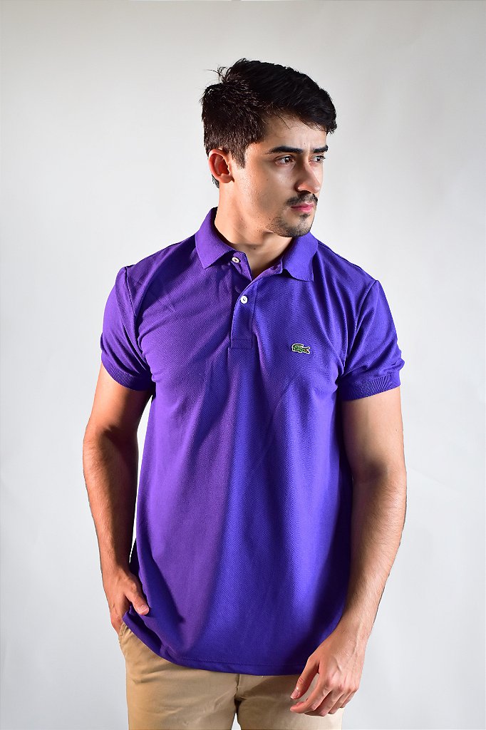Camisa Gola Polo Masculina LCT – Roxa