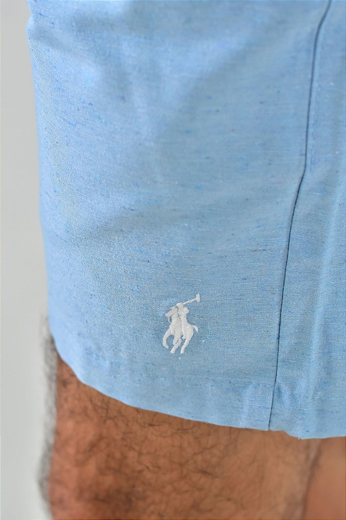 Bermuda Linho RL - Azul Bebê