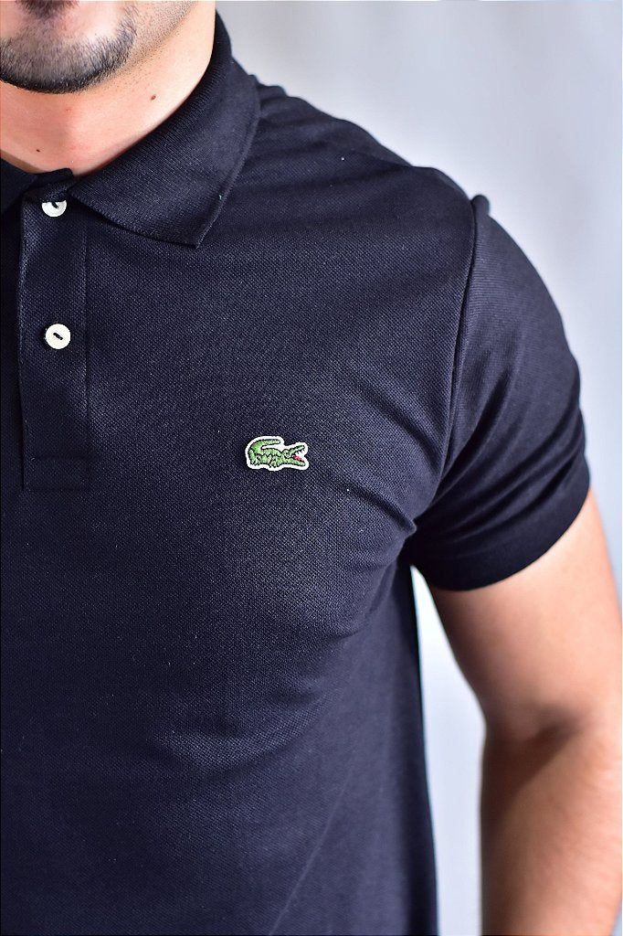 Camisa Gola Polo Masculina LCT – Preta