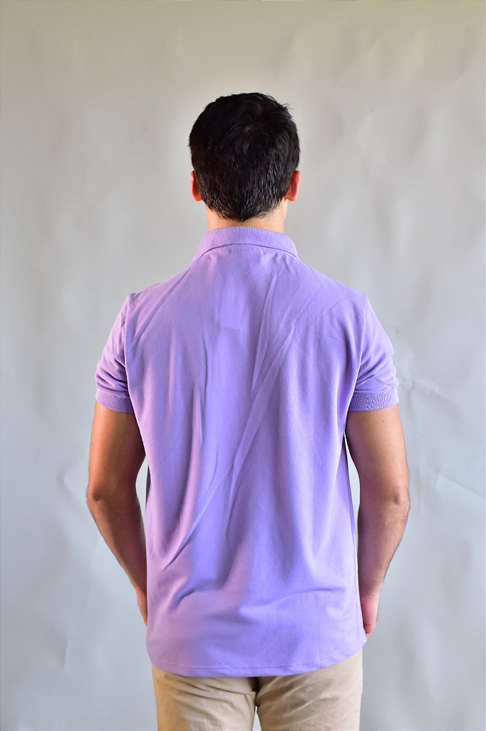 Camisa Gola Polo Masculina LCT – Lilás
