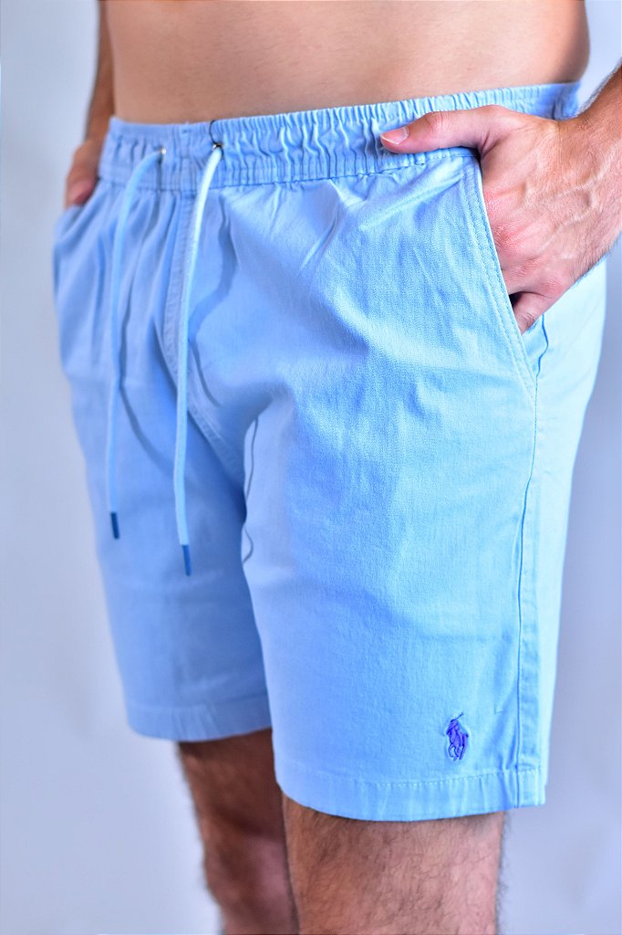 Short Sarja RL - Azul Bebê