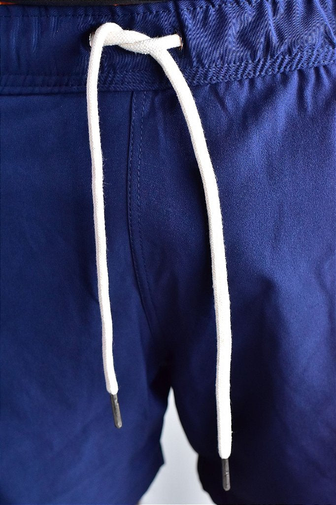 Short Beach Praia RL - Azul Marinho Detalhes em Laranja