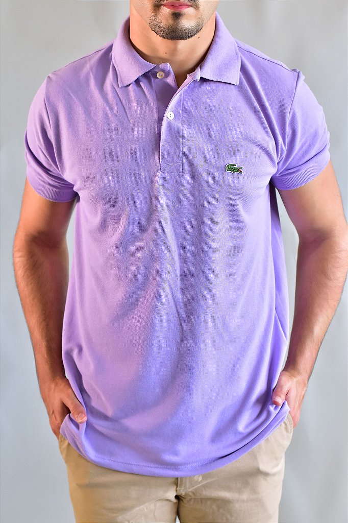Camisa Gola Polo Masculina LCT – Lilás