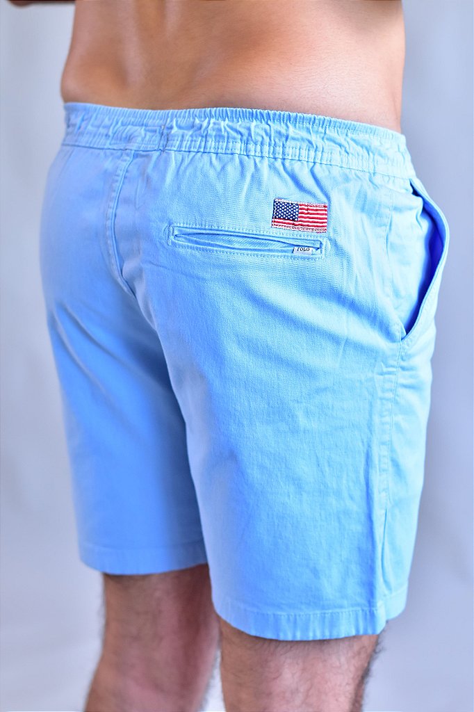 Short Sarja RL - Azul Bebê