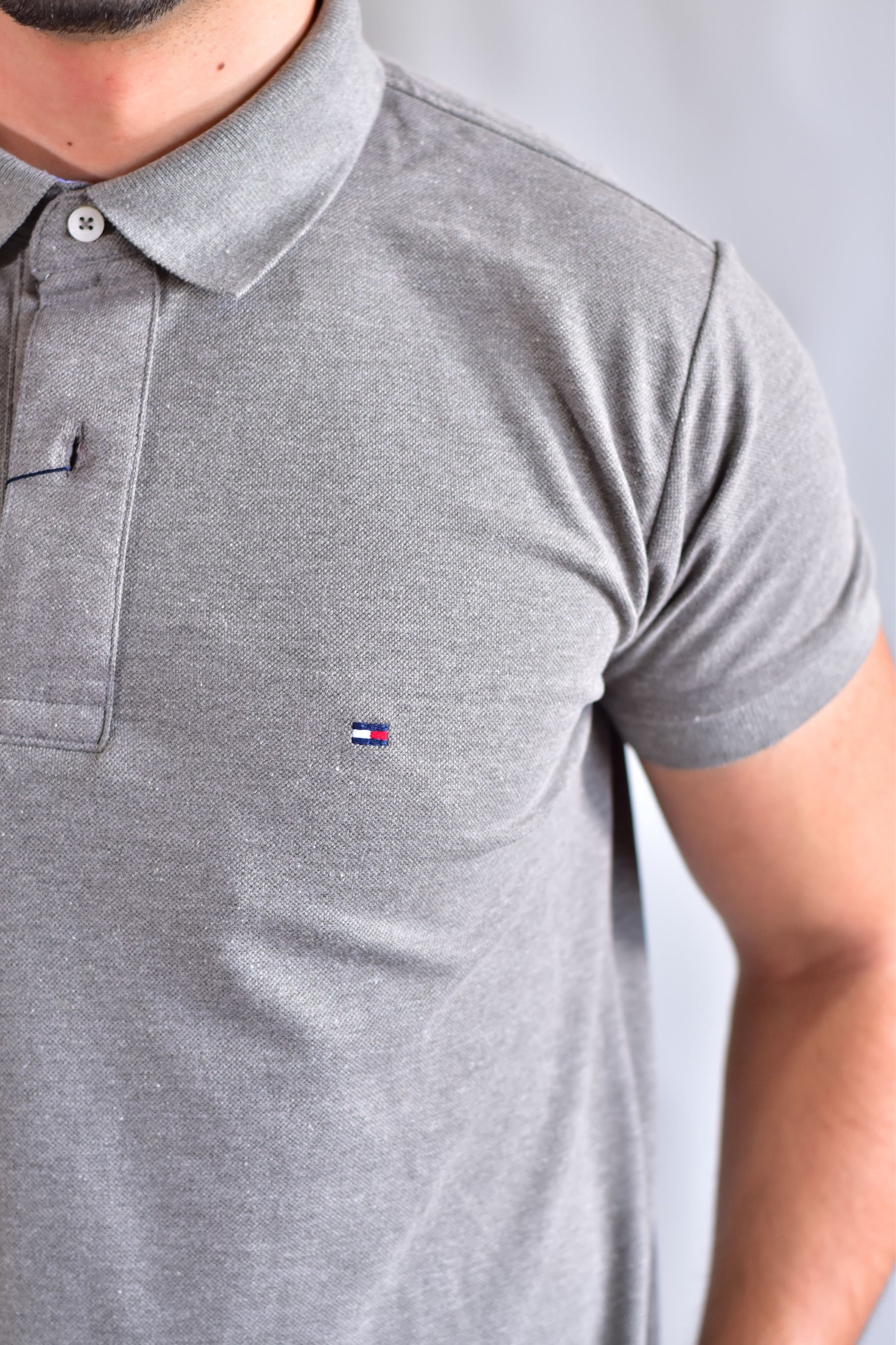 Camisa Gola Polo TH Masculina Coupe Sur Ivy - Cinza