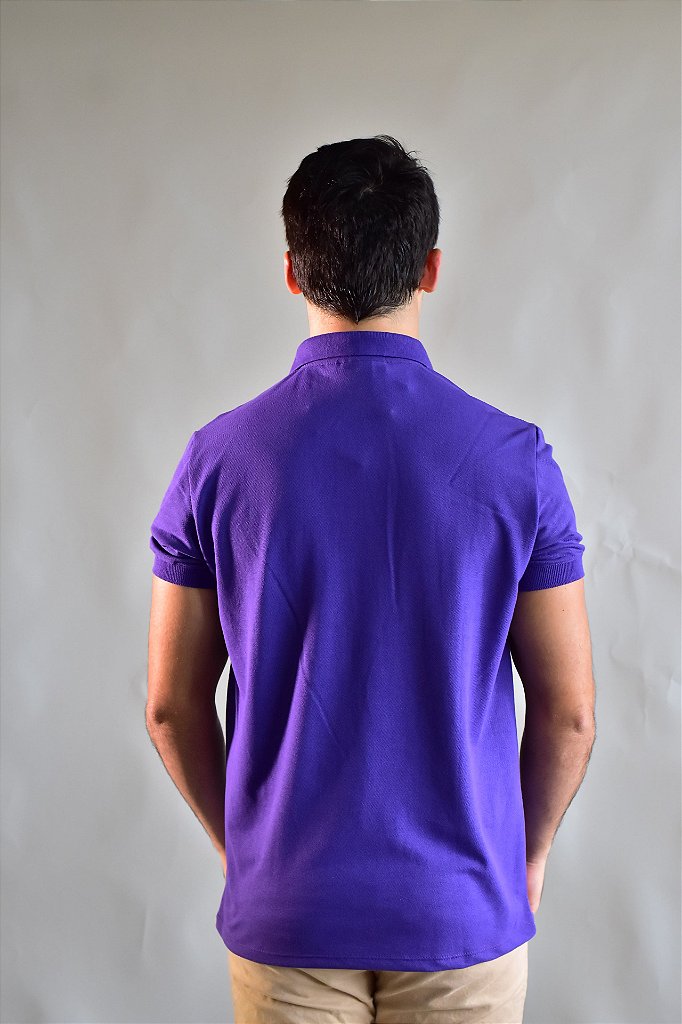 Camisa Gola Polo Masculina LCT – Roxa