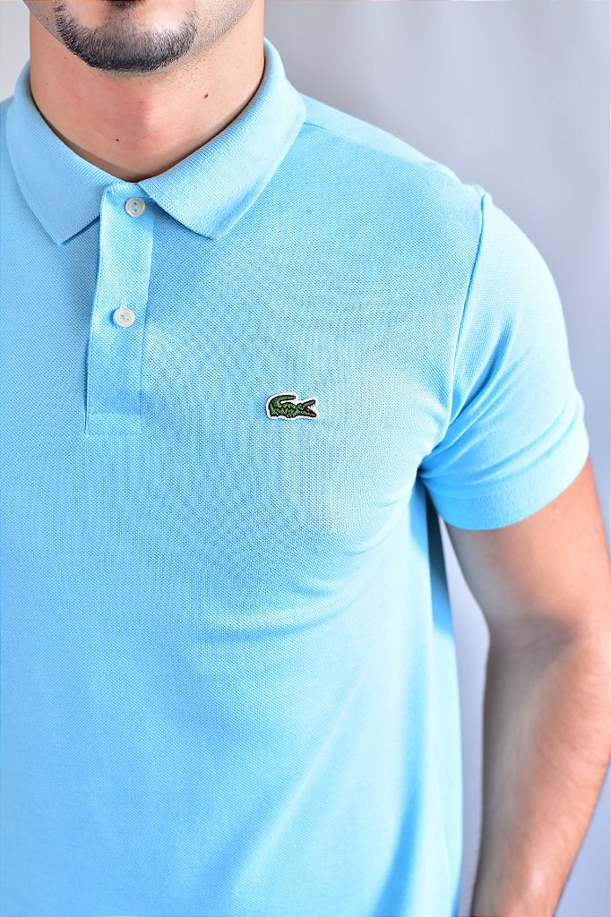 Camisa Gola Polo Masculina LCT – Azul Bebê
