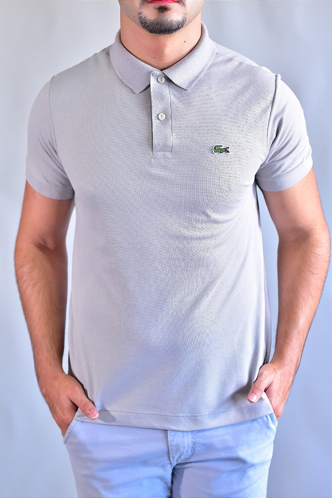 Camisa Gola Polo Masculina LCT – Cinza