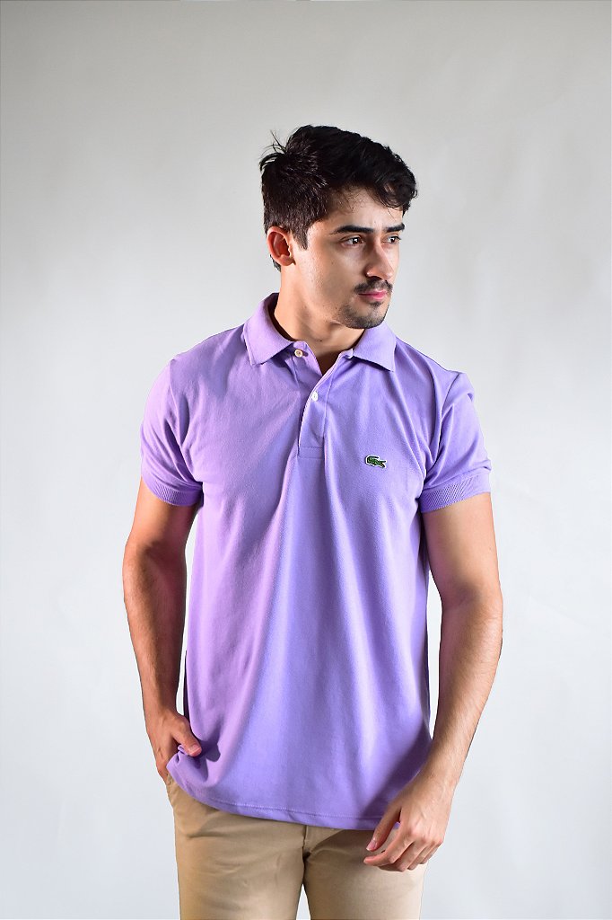 Camisa Gola Polo Masculina LCT – Lilás