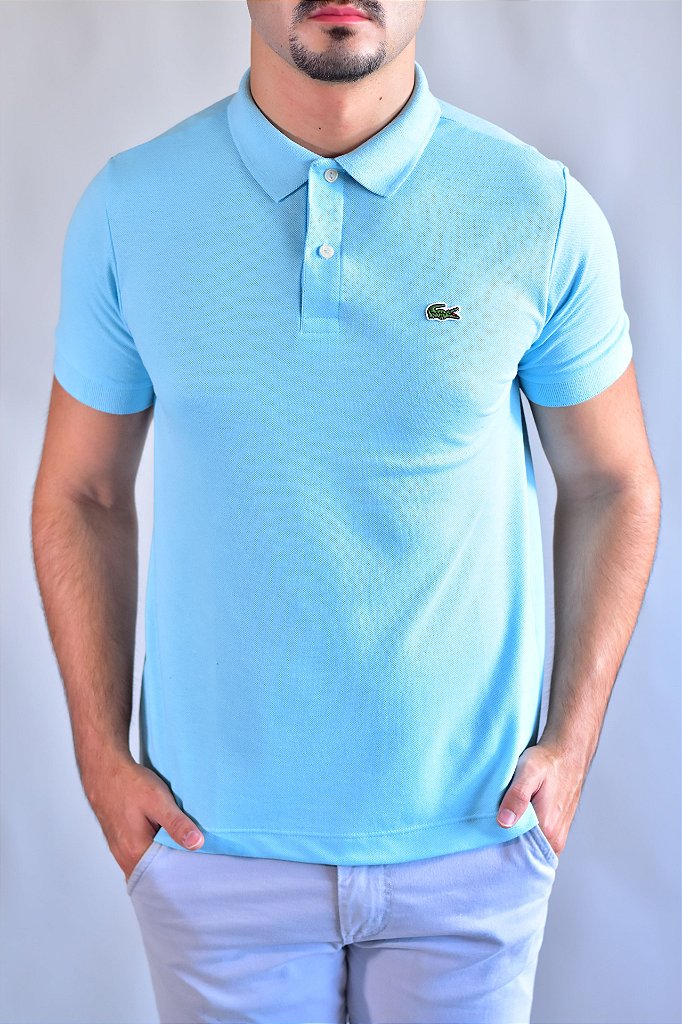 Camisa Gola Polo Masculina LCT – Azul Bebê