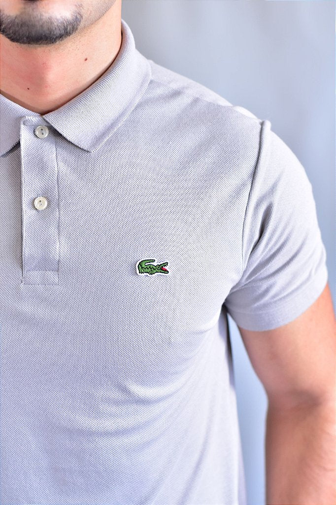 Camisa Gola Polo Masculina LCT – Cinza
