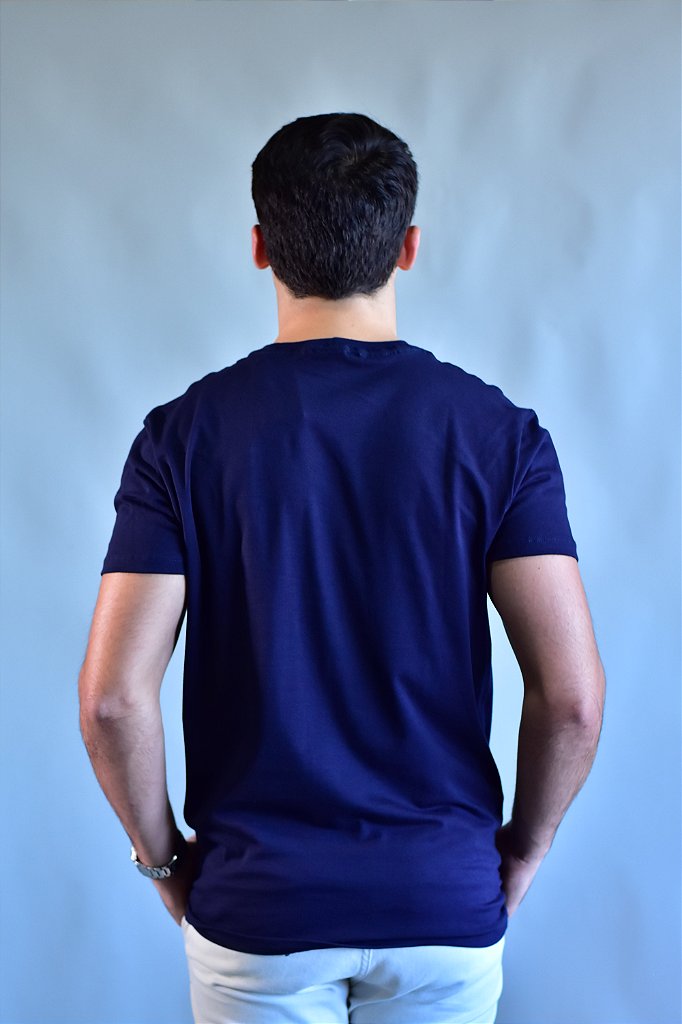Camiseta A|X Milano/New York Line - Azul Marinho