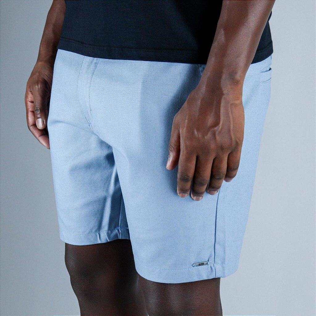 Short Linho Boss - Azul Bebê
