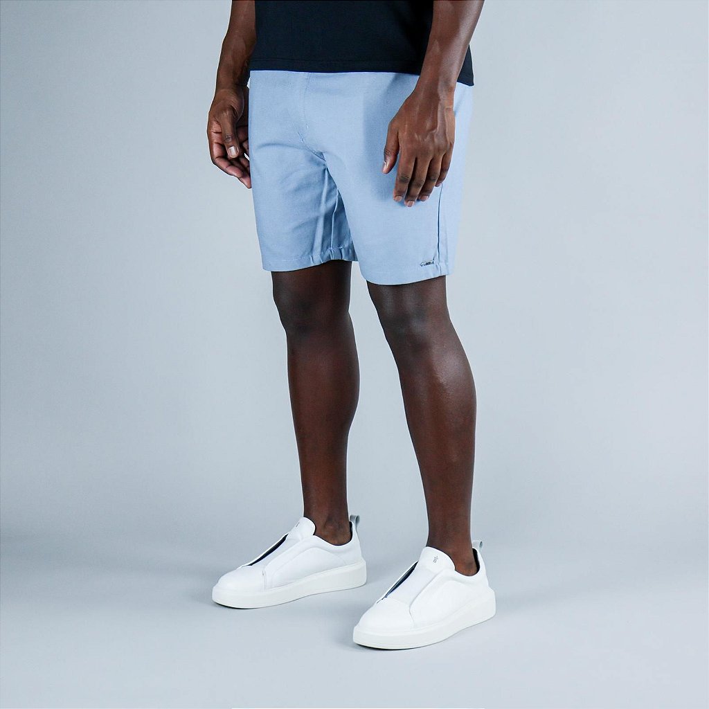 Short Linho Boss - Azul Bebê
