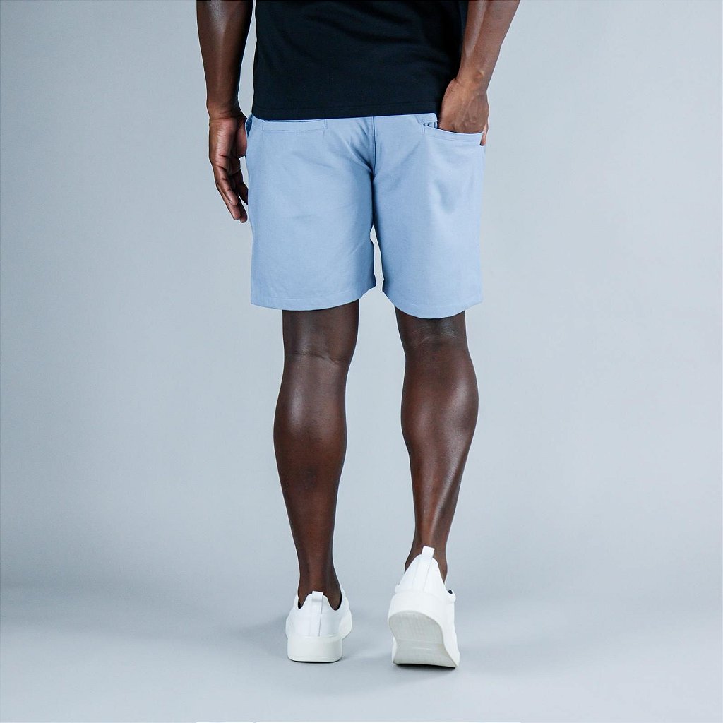 Short Linho Boss - Azul Bebê