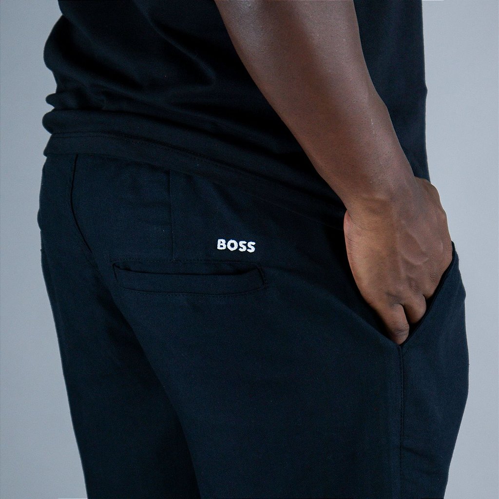 Short Linho Boss - Preto