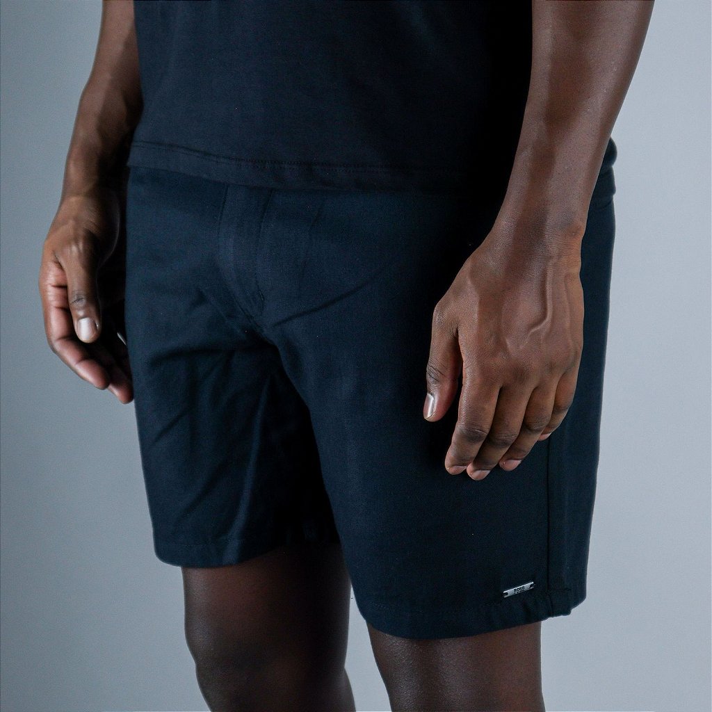 Short Linho Boss - Preto