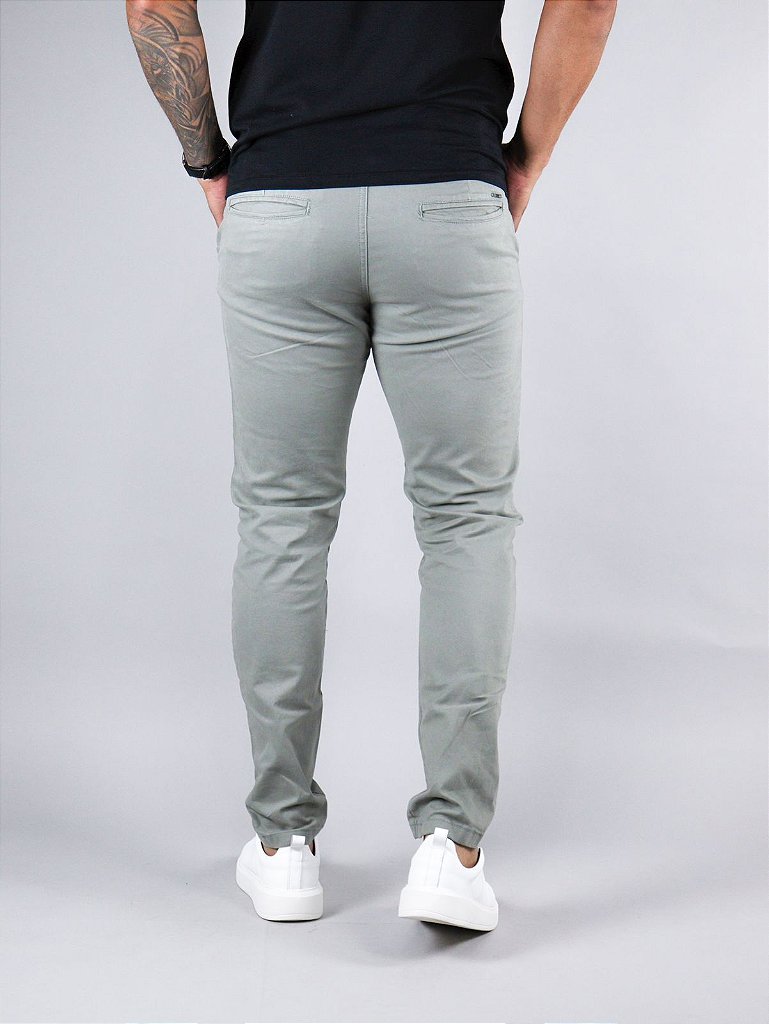 Calça Sarja Boss - Cinza