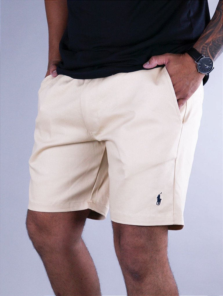 Bermuda Masculina em Linho RL - Palha