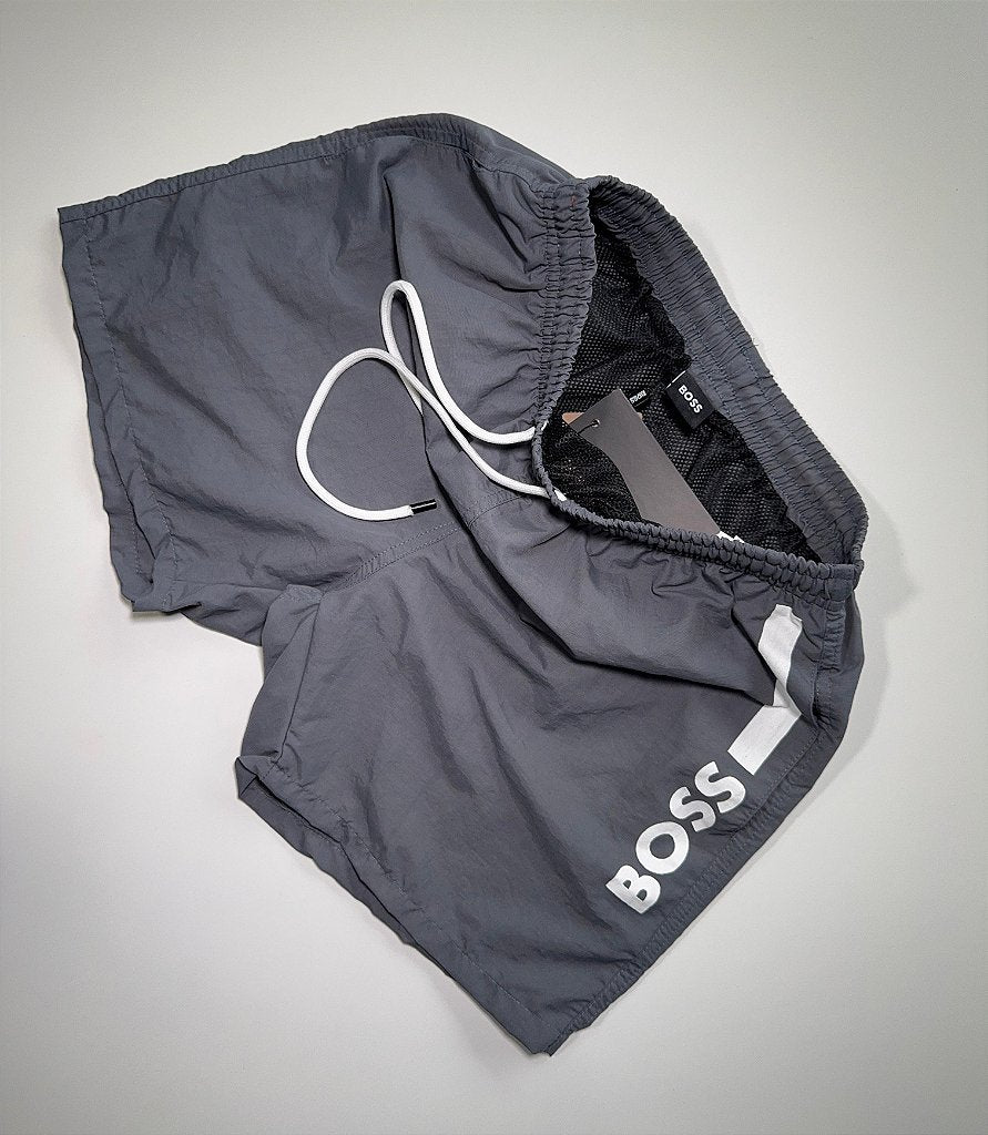 Short Beach Boss - Cinza