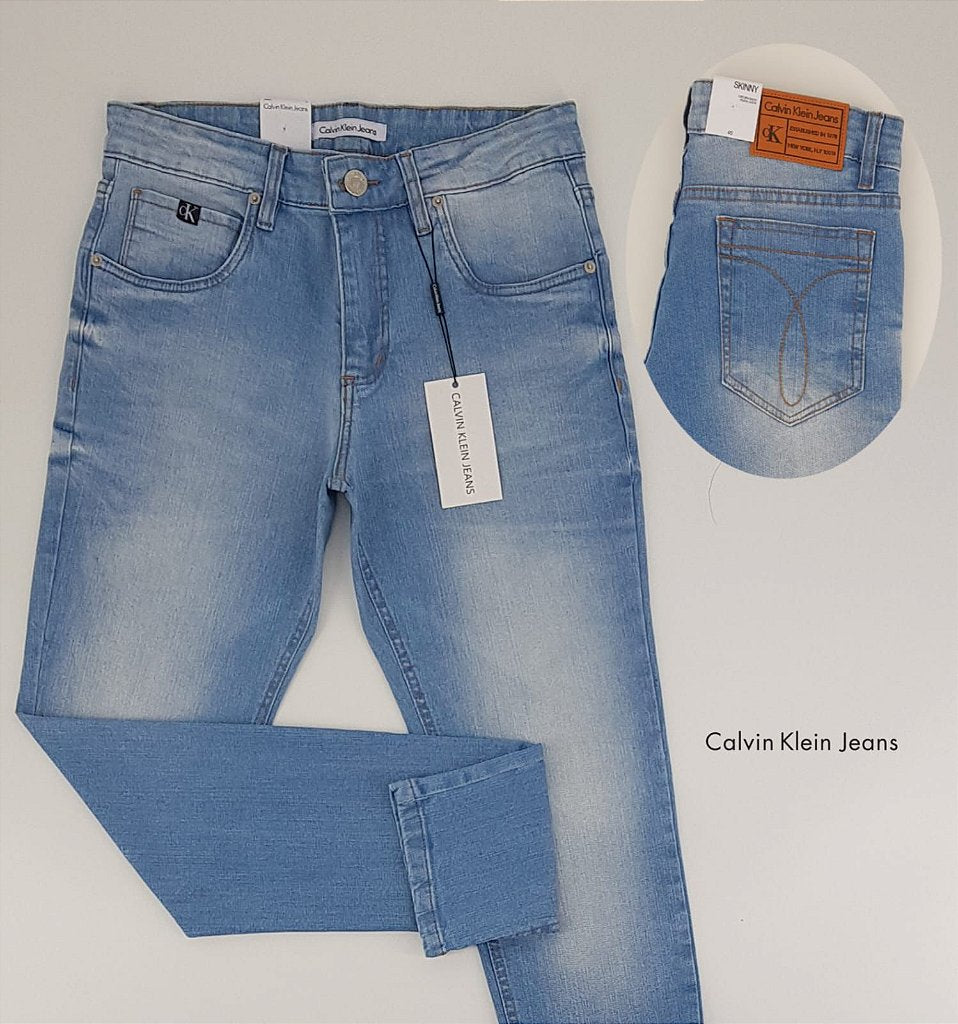 Calça Jeans CK Jeans - Jeans Claro Delavê