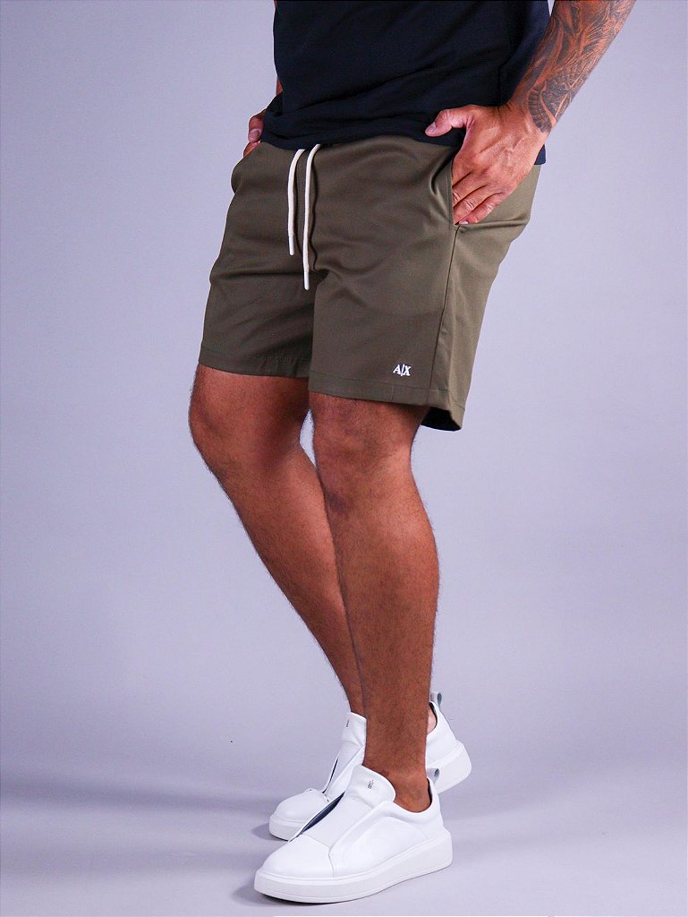 Short Sarja A|X - Verde Musgo