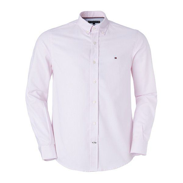 Camisa Social Lisa Manga Longa TH - Rosa Claro