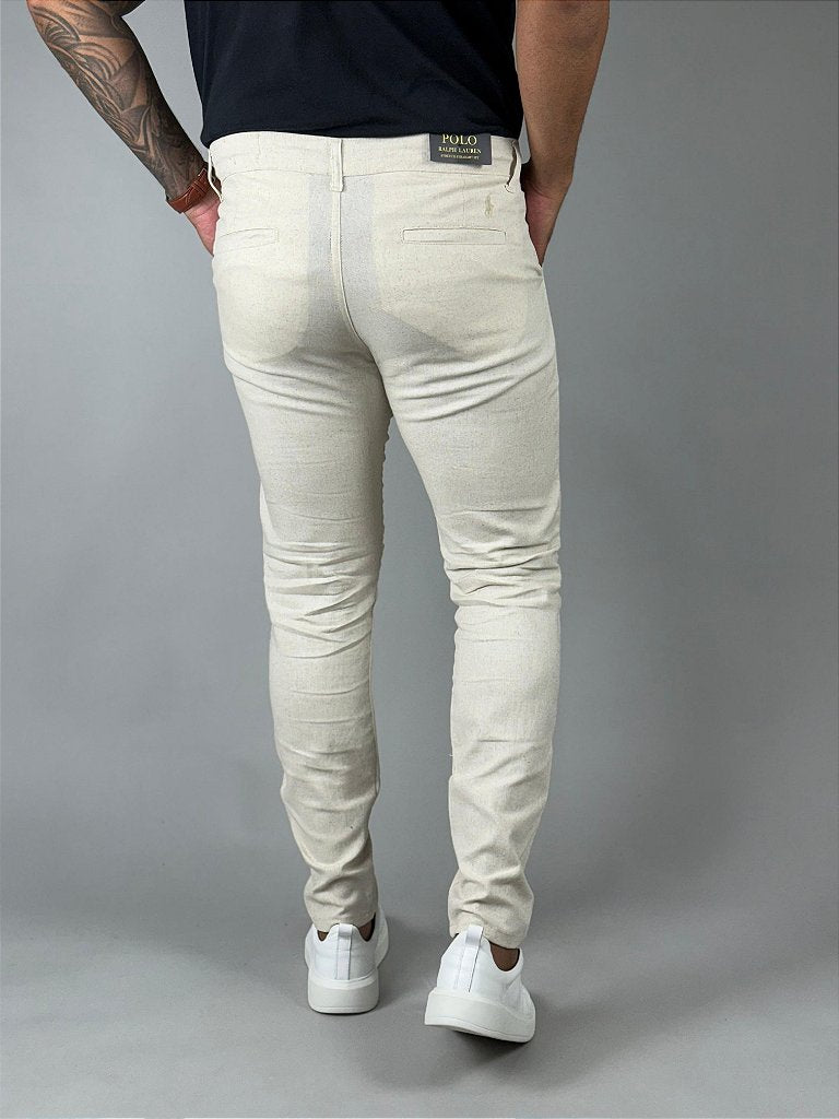 Calça Linho RL - Creme