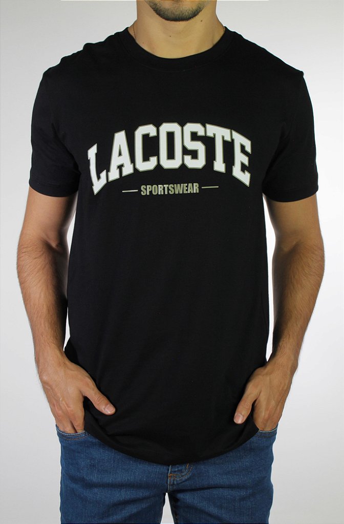 Camiseta LCT College Sportswear - Preta