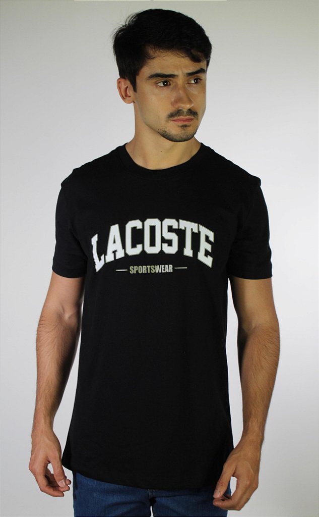 Camiseta LCT College Sportswear - Preta