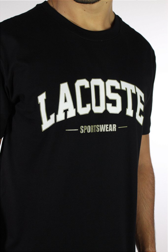 Camiseta LCT College Sportswear - Preta