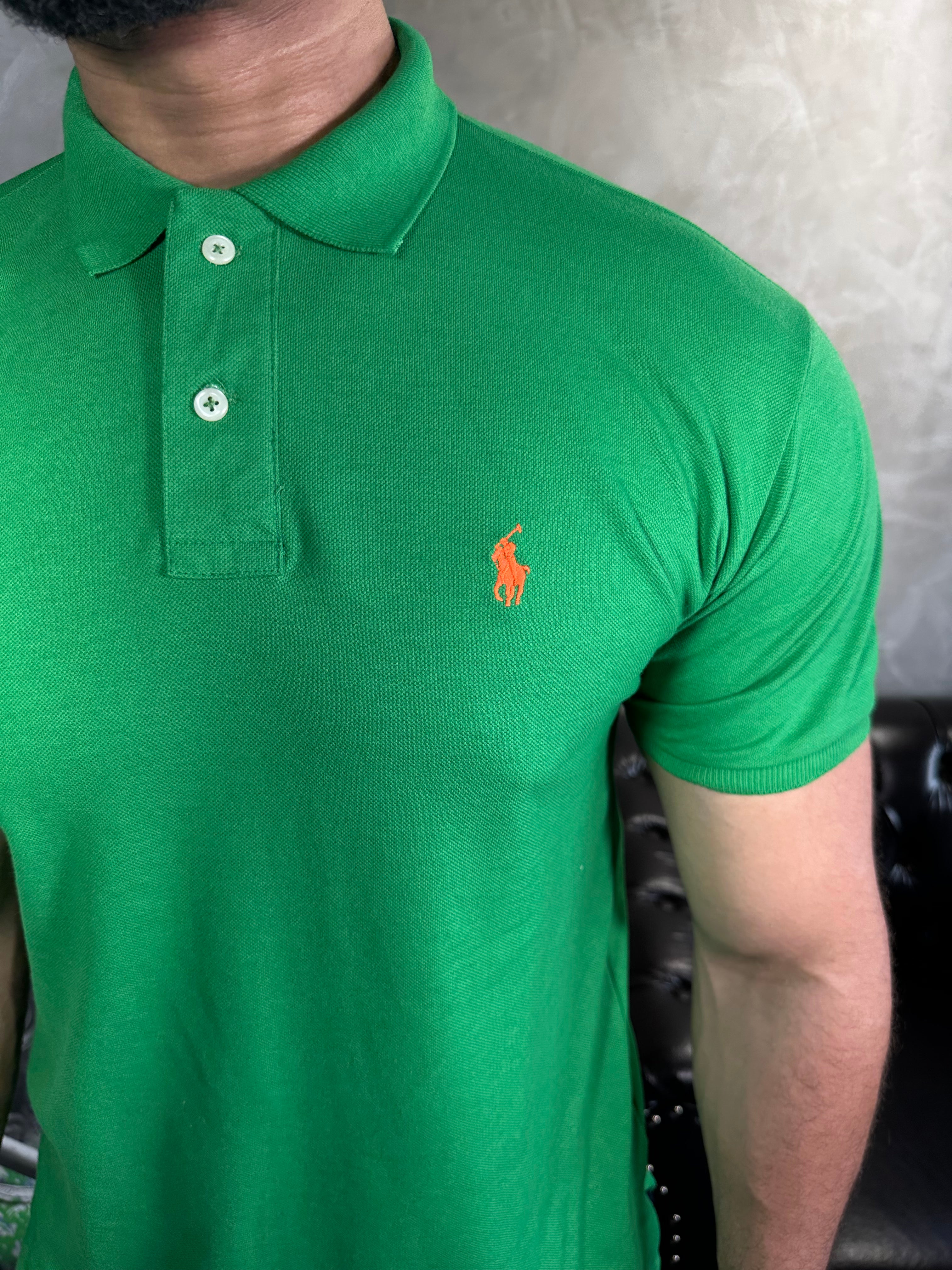 Camisa Gola Polo Ralph Lauren - Verde Bandeira