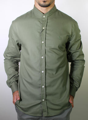 Camisa RL Manga Longa Gola Padre - Verde Army