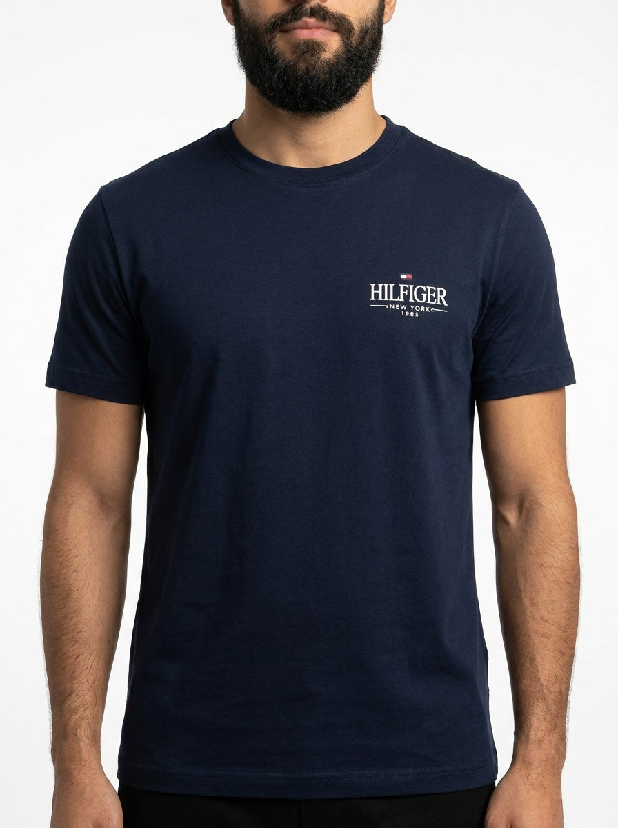 Camiseta TH New York Side Label - Azul Marinho
