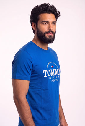 Camiseta TH Phuket Retro Type Logo - Azul Royal