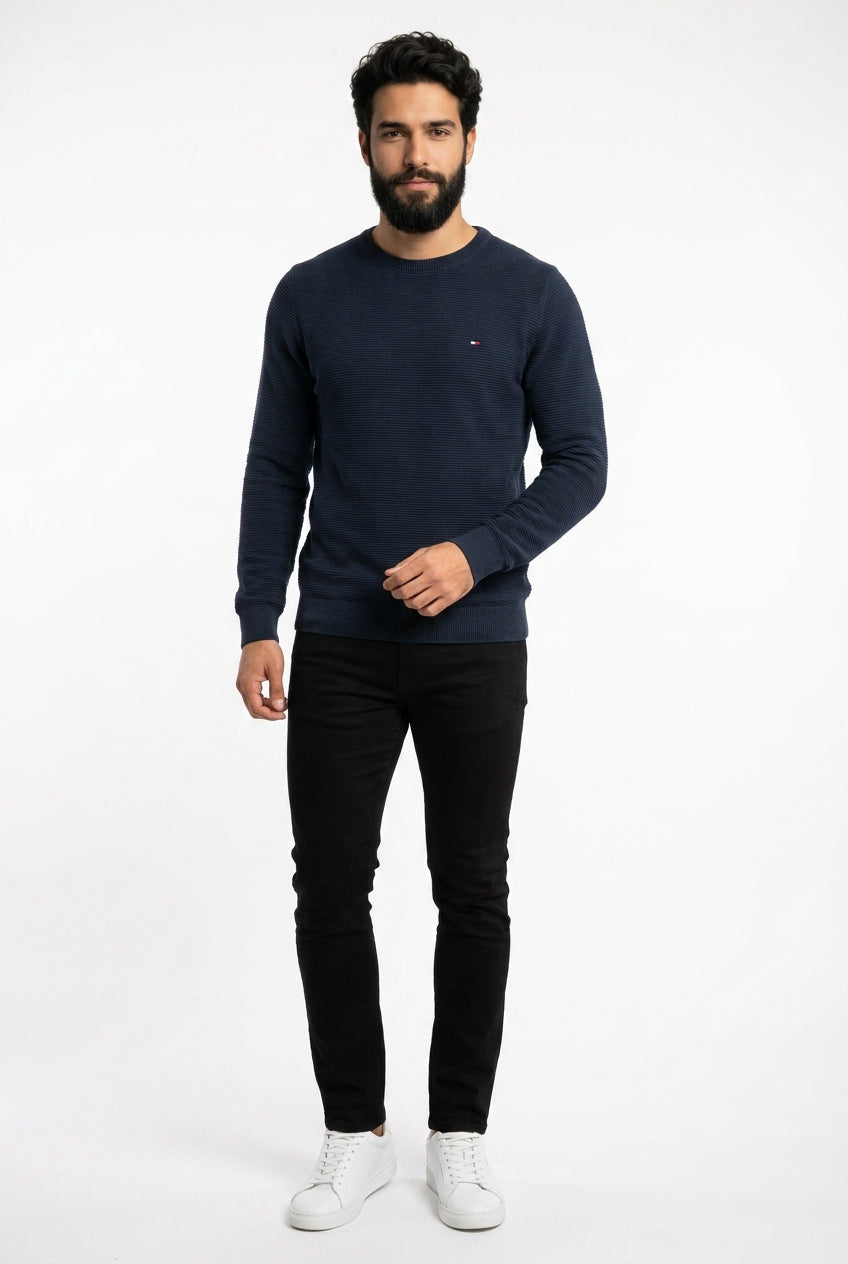 Camisa Long Sleeve TH Amalfi Core - Azul Marinho