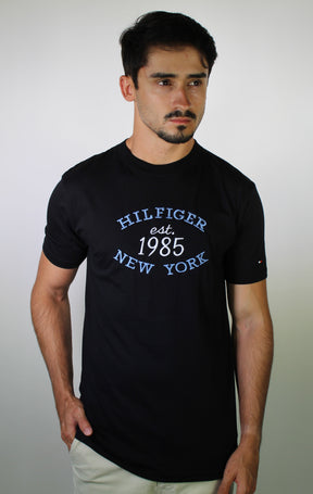 Camiseta TH Retro 1985 Crew - Preta