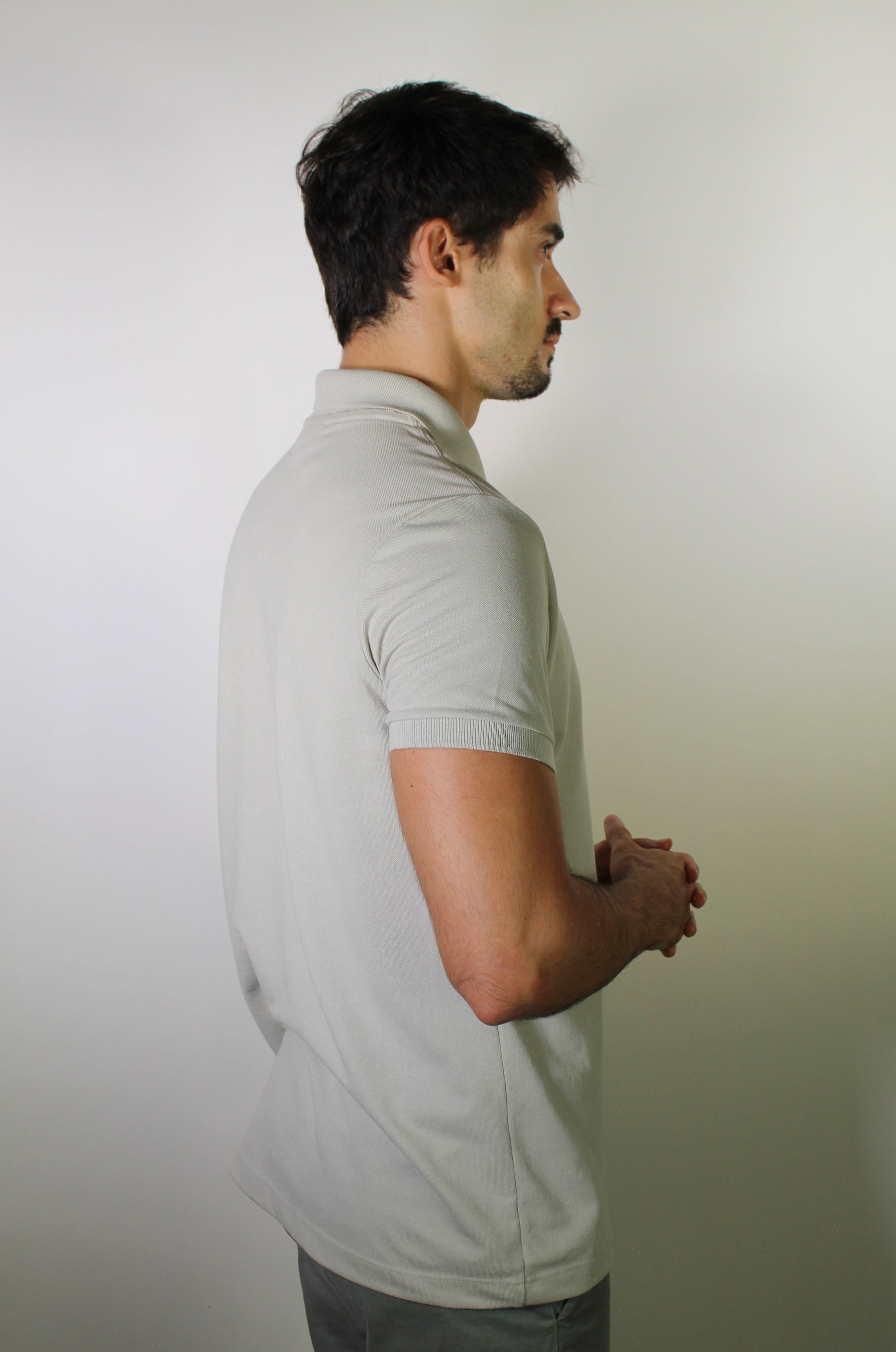 Camisa Gola Polo LCT Front Zipper - Areia