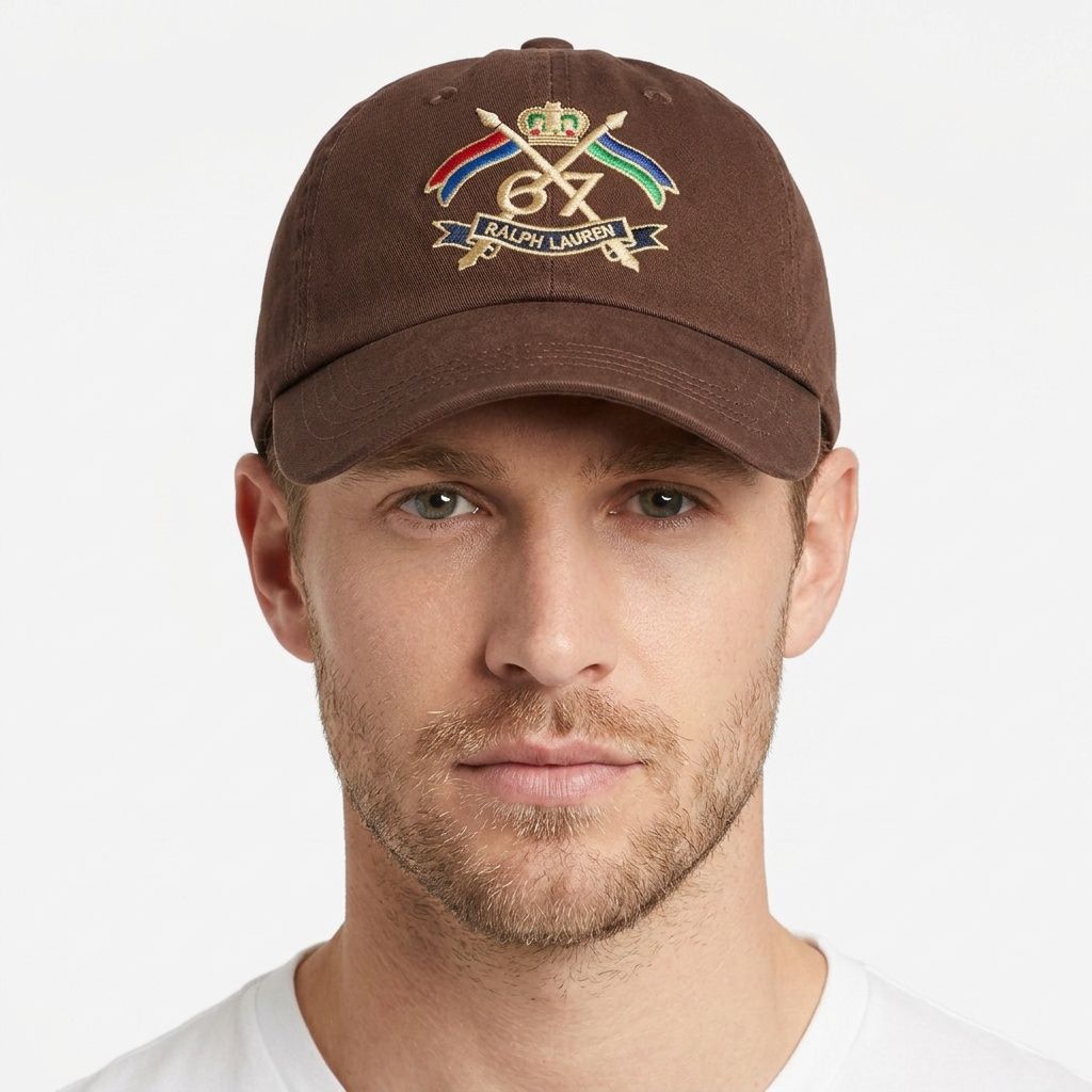 Boné Polo RL Royal Coat of Arms - Marrom