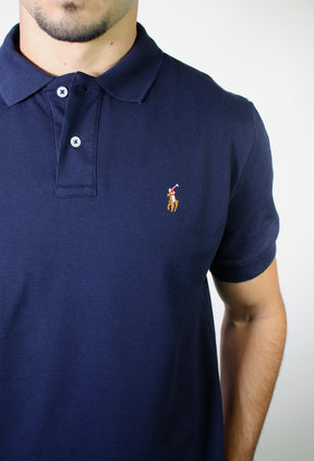Camisa Gola Polo RL - Azul Marinho Small Pony Colorido