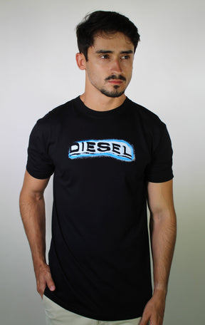 Camiseta DSL Edge Blue Logo - Preta