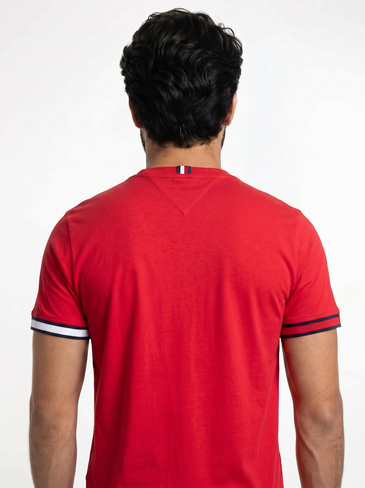 Camiseta TH Minimalist Sleeve Stripe - Vermelha