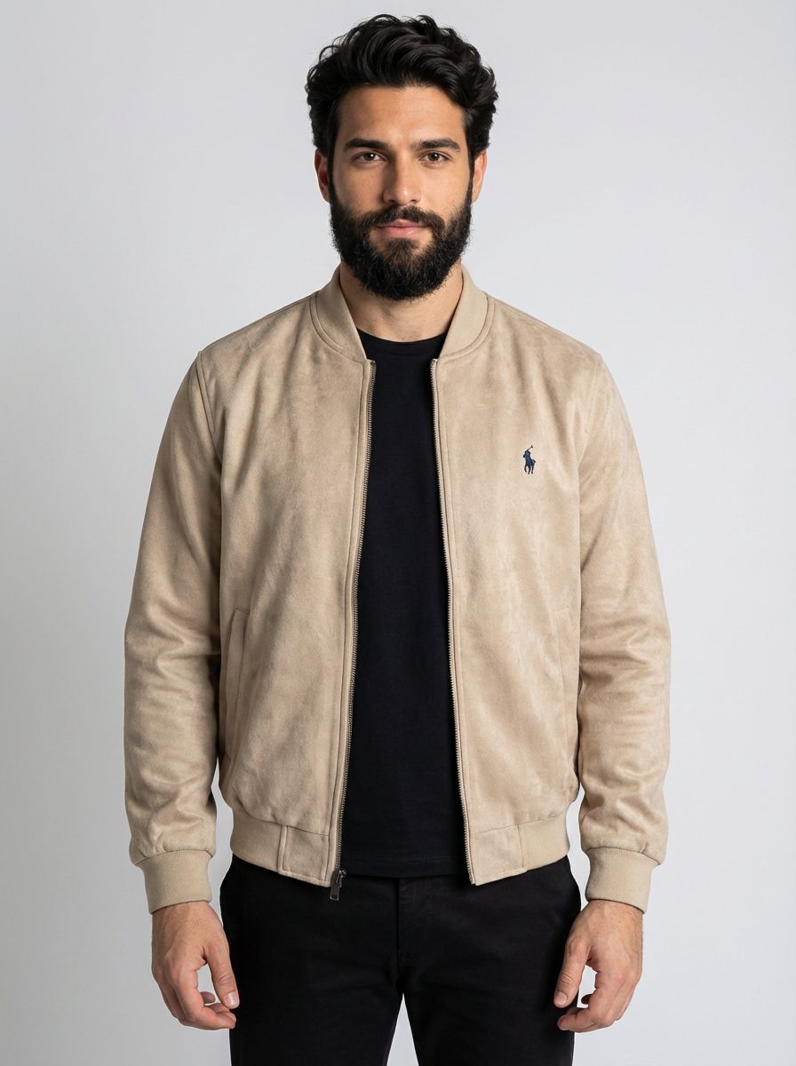 Jaqueta Suede RL Smart Modern Fit - Cáqui