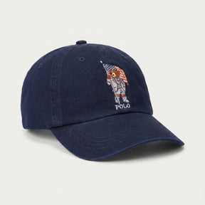 Boné Polo RL American Style Bear - Azul Marinho