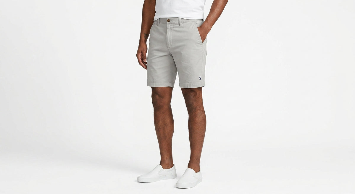 Bermuda Masculina Sarja RL - Cinza
