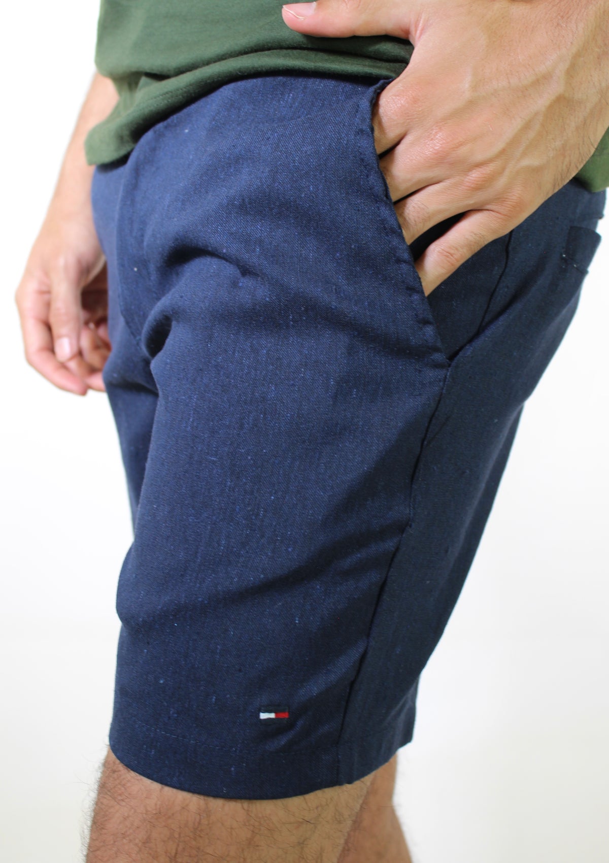 Bermuda em Linho TH - Azul Marinho